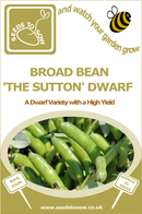 Broad Bean Sutton Dwarf - Seeds to Sow Limited
