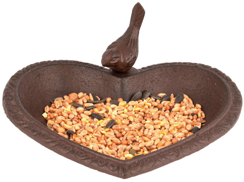 Heart shaped bird bath