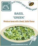 Basil  Greek - Seeds to Sow Limited