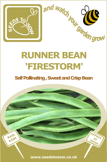 Runner Bean Firestorm - Seeds to Sow Limited