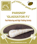 Parsnip Gladiator F1 - Seeds to Sow Limited