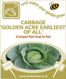 Cabbage Golden Acre Earliest of all - Seeds to Sow Limited