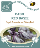 Basil Red Basil - Seeds to Sow Limited