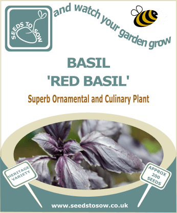 Basil Red Basil - Seeds to Sow Limited