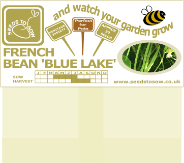 French Bean Climbing Blue Lake - Seeds to Sow Limited