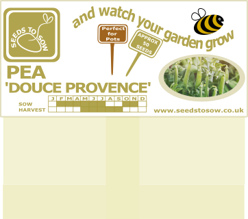 Pea Douce Provence - Seeds to Sow Limited