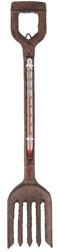 Gifts & Accessories - Cast Iron Thermometer - Garden Fork - Seeds to Sow Limited