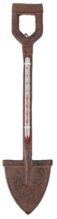 Gifts & Accessories - Cast Iron Thermometer - Spade - Seeds to Sow Limited