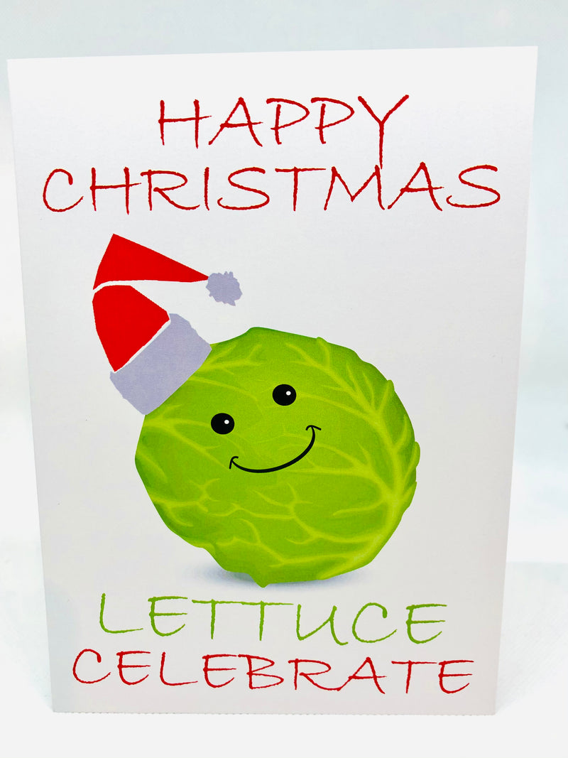 Seed Card - Christmas Card - Lettuce Celebrate - Seeds to Sow Limited