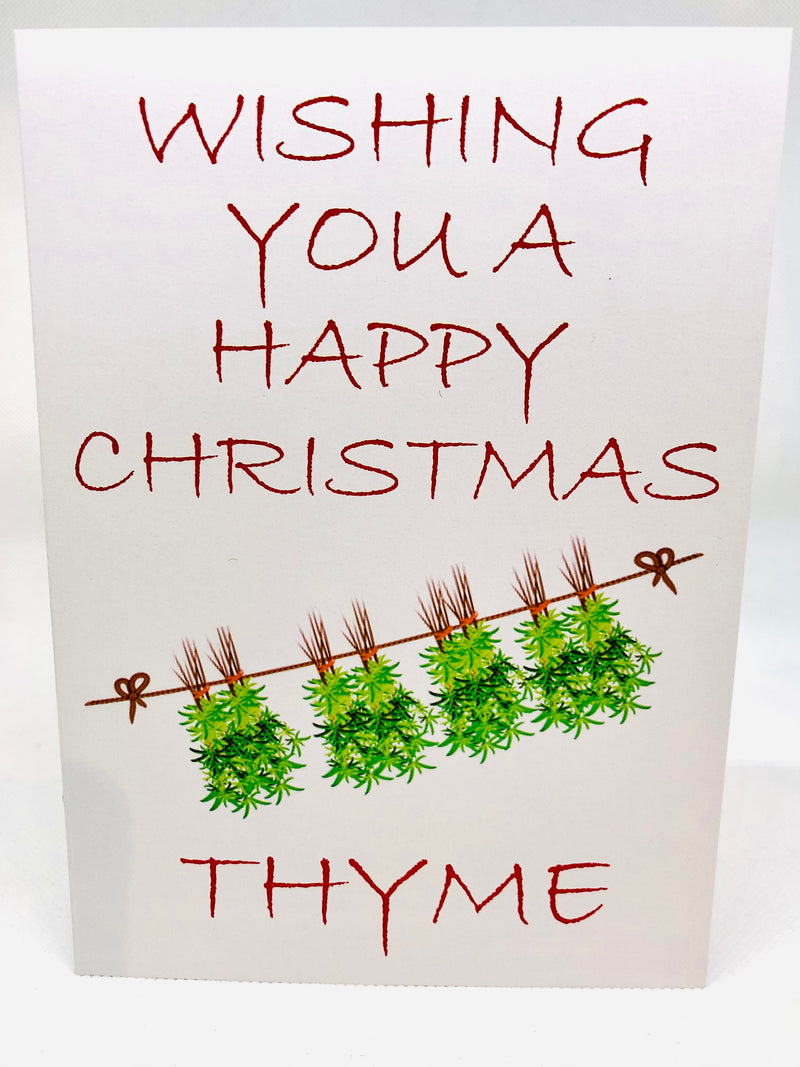Seed Card - Christmas Card - Christmas Thyme - Seeds to Sow Limited