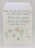 20 x Wedding and Civil Ceremony Favour - Bee, Bird and Butterfly Wildflower Seed Mixture - Seeds to Sow Limited