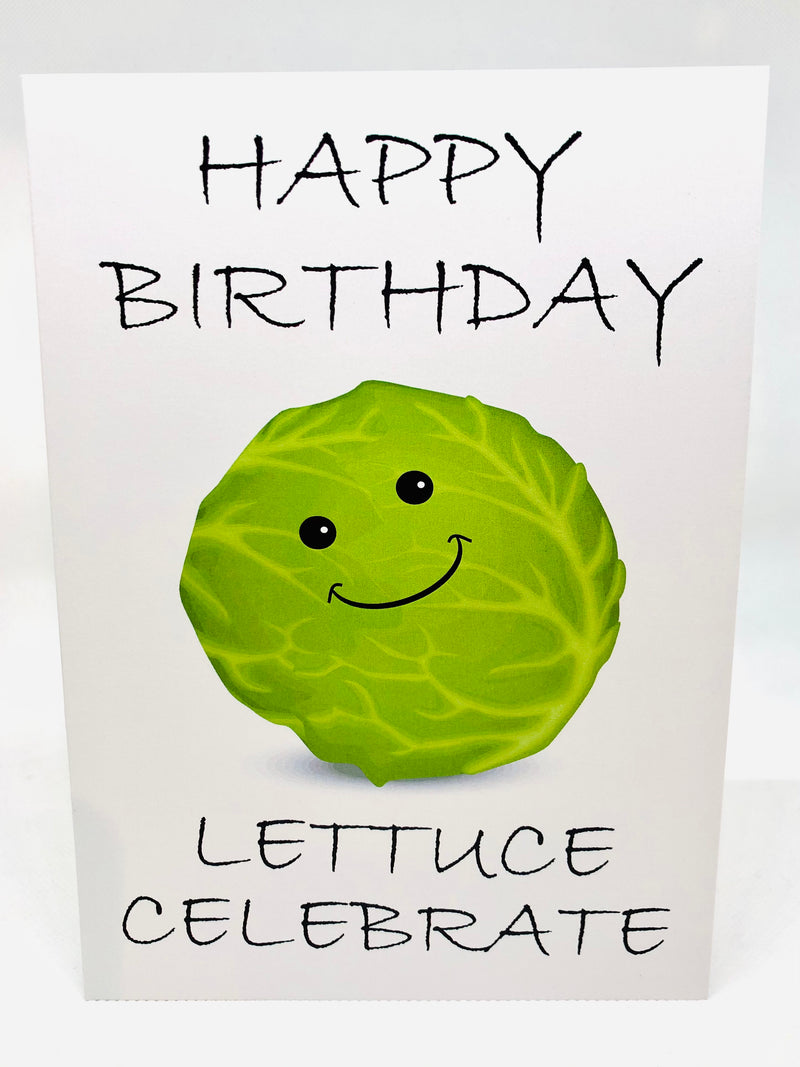 Seed Card - Birthday Card - Lettuce Celebrate - Seeds to Sow Limited