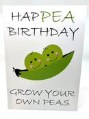 Seed Card - Birthday Card - Grow Your Own Peas - Seeds to Sow Limited