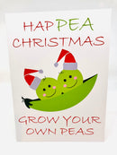 Seed Card - Christmas Card - Grow Your Own Peas - Seeds to Sow Limited